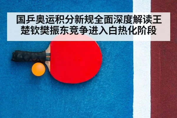 国乒奥运积分新规全面深度解读王楚钦樊振东竞争进入白热化阶段